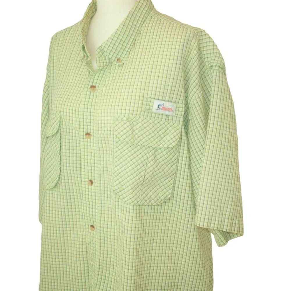 World Sportsman‎ Fishing Shirt Green Size 2XL